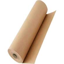 Rollo de papel de carnicero marrn para ahumar carne, sin encerar, 12x 60 pies, papel de envoltura de melocotn para ahumar carne, pechuga, cangrejo de ro o camino de mesa - marrón 60 pies - Ver 2