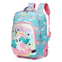 Spector Backpack Kit Lunch Box Pencil Case Wheels Children's Female School - Sky Blue - View 2