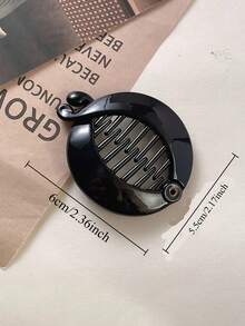 2/1件树脂香蕉发梳圆针马尾发圈小香蕉发梳鱼尾侧梳圆马尾发圈女士女孩发饰，旅行，美发用品，女士圣诞袜填充物，女士圣诞袜礼物，礼物，圣诞袜填充物，礼物，礼物，成人圣诞袜填充物，成人圣诞袜填充物，美发用品，圣诞袜填充物，成人发饰，女士礼物创意，美容圣诞袜填充物