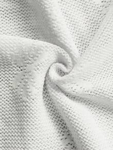 Damski sweter w nowym stylu, biały, z okrągłym dekoltem, długim rękawem, żakardowy, dopasowany, lekki, prosty, sportowy, swobodny, uniwersalny, sportowy, dzianinowy top, na jesień i zimę