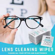 Premoistened Lens Glass Cleaning Wipes One Size Travel Cleaner, 3.98 In 0.49lb