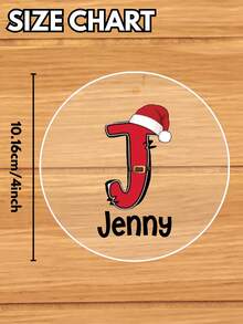 1/3/5pcs Personalized Custom Name Christmas Ornament - 4inch Personalised Santa Claus Decorative Letters,Custom Name Pendant,Smooth Finish - Great For Christmas Tree Decoration, Family Holiday Gifts, Home Festive Decor - Suitable For Adults, Kids, Newlyweds, Gift Recipients - Christmas Keepsake, Holiday Memory Keepsake, Custom Name, Holiday Decor - Multicolor (round Christmas Style) - View 2