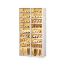 Vicyol S&D Zapatero Modular Plegable con Puerta Transparente. Sin Instalación. - 2X9 PISOS - Ver 1