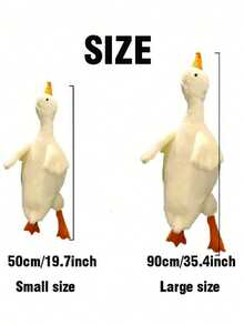 1 Stück weiches Plüsch Ente Stofftier, Weiß/Grau/Braun, Begleittier für Katzen und Hunde, hilft Hunden beim Spielen und Energieaufwand, geeignet für kleine bis mittlere Haustiere (nicht für große Haustiere empfohlen, da sie es zerkauen und beschädigen könnten)