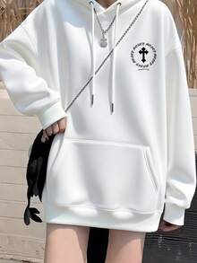 200g Pure Cotton T-Shirt 2025 Summer Ladies New Short Sleeve Pure Cotton Holiday Pattern Short Sleeve Round Neck Couple Wear Small Shirt Tops - 白色 - 查看 2