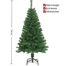 聖誕樹 90cm-240cm全新仿真聖誕樹 大型仿真聖誕樹，採用堅固的3D結構和耐用底座 - 逼真的全覆蓋樹枝，適合戶外使用，預裝裝飾品（兼容）- 耐用的塑料/金屬聖誕樹 採用堅固的防風結構，易於裝飾。非常適合客廳、後院等場所，營造鬱鬱蔥蔥的氛圍 - 綠色 - 查看 12