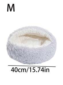 Cama acolchada con concha gruesa, cama blanda para gatos, cama con capucha, cama caliente para mascotas, casita para gatos, cama para perros pequeños y gatos