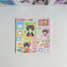 卡通女孩人物贴纸，可爱酷炫女孩贴纸，INS 风格人物贴纸，适合 DIY 剪贴簿，多人物卡通设计，自粘装饰贴纸，适用于剪贴簿、相册、行李箱/笔记本电脑/滑板/吉他/冰箱/头盔/日历，可作为生日和节日礼物 - 彩色 - 查看 5