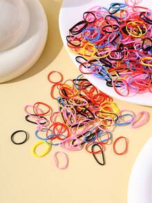 500pcs Colorful Candy-Colored Baby Hair Scrunchies, Cute Baby Hair Ties, Baby Hair Accessories
