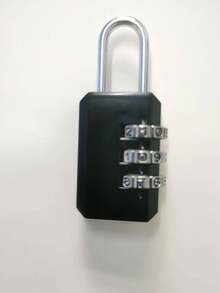 1pc 3-Digit Combination Metal Padlock, Suitable For Wardrobe, Luggage, Gym Locker - Multicolor - View 7