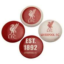 Liverpool FC YNWA Badge Set (Pack Of 4) (Red/White) - 100% Mixed - (BS3983) - Red - View 1