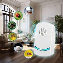 1/2/4/6/8pcs Ultrasonic Indoor Pest Repeller - Smart Frequency Conversion, Quiet Protection, New Generation Ultrasonic Pest Repeller With Dual-Wave Frequency Technology, Intelligent Scanning To Strongly Repel Mice, Cockroaches And Other Pests, Noise-Free, Energy-Efficient, 360° Full Coverage, Suitable For Kitchen, Bedroom, Hotel And Other Spaces, Providing A Quiet And Clean Living Experience. Christmas/Halloween/New Year Gift For Family, Friends And Partners. - US A Type Plug(110-127V) - View 4