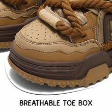 Q-AND  Geometric  Patchwork    Sporty  Beach    Fabric    Asymmetrical    Sneakers  Home    All Season  Original - màu caramel - Xem 3