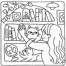 1pc Adult Coloring Book For Relaxation, Stress Relief Doodle Book | Warm Home Decor DIY Painting Patterns | Creative Gift For Cat Lovers, Suitable For Stationery, School Supplies, Perfect Gift For Girls, Wedding Season, Mother's Day - Cat Mom - View 9