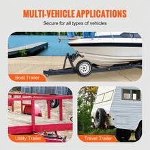 Spare Tire Carrier, Trailer Spare Tire Mount, 160 Lbs Capacity, Utility Trailer Accessories Fits Most 4 & 5 & 6 & 8 Lugs Wheels On 4", 4.25", 4.5", 4.75", 5", 5.5", 6", 6.5" Bolt Patterns - Spare Tire Carrier - View 6