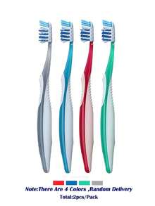 Crest 7-Effect Manual Toothbrush For Adults ProHealth Toothbrush Oral Care Soft Brush Head 2 Packs - Multicolor - View 8