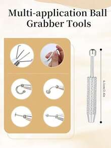 1pc/3pcs/4pcs Y2K Style 16G Horseshoe Septum Clicker With Piercing Tool, Stainless Steel 316L Low Allergy, Cubic Zirconia Embedded, External Thread Design, Suitable For Nose, Cartilage, Lip, Ear, Unisex Jewelry, Great Gift For Halloween, Thanksgiving, Christmas, Birthday