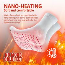 Ionic Massage Socks For Winter Outdoor Sports Cold And Windproof Warm Foot Care Massage Socks Winter Outdoor Warm Foot Skin Friendly Breathable Comfortable Warm Body Highly Caring Massage Socks - 白色 - 查看 7