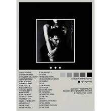 1 pieza Póster de lienzo sin marco, Pintura de álbum de música, Arte de pared de lienzo, Pintura artística para regalo, dormitorio, oficina, sala de estar, cafetería, bar, decoración de pared, decoración del hogar y la residencia