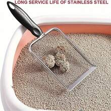 Stainless Steel Cat Litter Shovel Small Hole Bentonite Mineral Sand Rutin Chicken Shovel Filter Shovel Pet Supplies