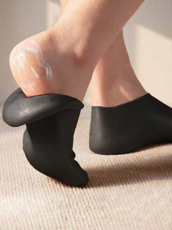 1pair Silicone Gel Moisturizing Socks For Foot Care, Prevent Cracking,Remove Dead Skin,Protective And Elastic Foot Care Socks