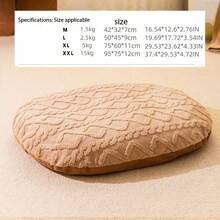 1 pieza Nuevo tapete para mascotas, tapete acolchado de felpa de coral con estampado para gatos y perros en otoño/invierno, cama para mascotas cálida y cómoda