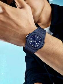 TOMI TOMI Gift Set High-End Minimalist Business Men's Watch, Matte Oil Plastic Strap Striped Dial Quartz Watch, Fashion Men's Watch Set Suitable For Daily Life, Holiday Gifts, Father's Day, Christmas