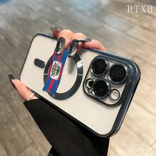 Teléfono con lente integral con diseño de banderas azules y rojas, chapado magnético, compatible con carga inalámbrica magnética y compatible con phone 16 Pro Max, 16, 15 Pro, 14, 14 Plus/14 Pro Max, 13, 13 Pro y la serie Pro. ¡Ideal para regalar a amigos, en cumpleaños y en fiestas! Pro, 12 Pro, 11/11 Pro y serie Pro. Es un excelente teléfono para regalar a amigos, en cumpleaños y en festividades. - Dorado - Ver 4