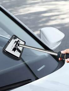 超细纤维挡风玻璃清洁工具 | 可拆卸手柄汽车玻璃雨刮刷，适用于内外玻璃 | 可选2片、4片或6片装清洁布，打造您专属的汽车清洁套装