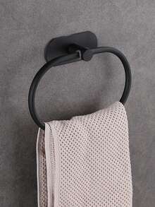 浴室毛巾架，不锈钢毛巾环，用于浴室收纳整理，无需钻孔安装，浴室配件，浴室工具