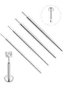 Set da 5 pezzi di piercing per il naso funzionali, in argento sterling con motivo farfalla alla moda, con zirconia cubica incastonata, ipoallergenici, adatti per piercing al naso e uso quotidiano