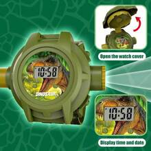 Electronic Watch For Kids Dinosaur Projection Watch Educational Luminous Toy Projector Children's Small Gift - Green - View 7