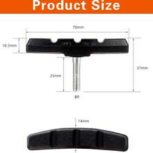 MTB Bicycle Brake Pads 70mm 2.76" V-Brake Pads Silent Brake Shoes Rubber Bicycle Brake Block Replacement For Most Mountain Road Bicycle With Installation Tools - Multicolor - View 6