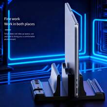 Sturdy Metal Vertical Laptop Stand Holder - Space-Saving Desktop Rack For IPad/Tablet/Notebook (10-17 Inch), Compatible With Most Laptops, Anti-Slip Stable Base