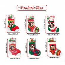 Personalized Photo Customized Christmas Stocking Hanger, Your Beautiful Photo's 1st Birthday Photo, Travel Photo, Holiday Party Photo Customized Christmas Ornament Ball, Christmas Tree Decoration, Christmas Gift - Multicolor - View 4
