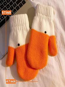 Winter Goose Gloves, Fun And Innovative Animal Gloves With Warm And Soft Lining, Cute Goose Gloves, Gift For Friends - Multicolor - View 3
