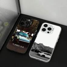 1PC 911 P- 992 GT3RS Funda para Teléfono Funda IMD color plata para 17 16 15 14 13 12 11 Pro Max Plus - z9 - Ver 5