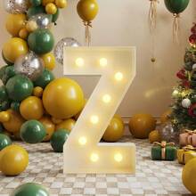 28.74 英寸 LED 发光字母 A-Z - 易于组装，电池供电，是生日、求婚、婚礼、活动的理想之选 - 暖光