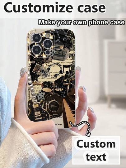 1 Stück anpassbares weißes TPU Handyhülle mit Schlaufe, kompatibel mit Apple/Android/OPPO Smartphones, einschließlich Galaxy A51 4G, A52, A52s 5G, S23 Ultra, A13 4G, A12, S22 Ultra, OPPO A54, A54, 16 Pro Max, A04E, A05S, A34, S24 Ultra 5G, Redmi Note 13, A14, A32 4G