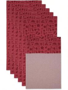 DII Kitchen Millennium, forros lavables y no adhesivos para contenedores y estantes de refrigerador - Incluye 6 que se pueden cortar en verde - Vegi Tango Rojo - Ver 13