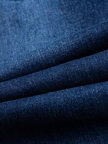 Boys' Classic Dark Washed Blue Straight Leg Jeans, Summer & Autumn - Dark Wash - View 13