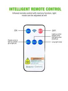 1 peça de luz solar dividida para garagem 18650-600mAh, luz de parede solar com controle remoto, 3 modos de iluminação, com sensor de movimento, controle de luz solar, liga/desliga automático, à prova d'água, à prova de chuva, resistente às intempéries, adequada para pátios externos, jardins, calçadas, ruas de emergência, caminhos, garagens e decks