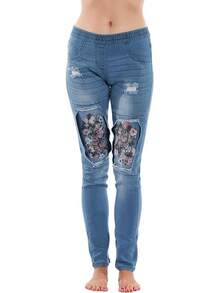 Denim Wash Jeggings For Womenhalloween