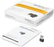 StarTech.com Micro Adaptador de Red Inalámbrica Wifi USB AC600 Externo - Wireless 1T1R 802.11ac - 2,4GHz y 5GHz - Negro - Ver 2
