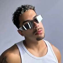 1 Piece Mother's Day 2026 Unisex Punk Style Oversized Round Non-Prescription Glasses, Special Limited Edition, Premium Quality Top Rated, Lightweight Plastic Frame Tortoiseshell/Clear/Black/Tinted Lens Options, Protective Reflective Lenses, Fashion Accessory For Music Festivals Parties Weddings Events Daily Wear Festive Occasion, Best Mom Gift Gift For Mom Mothers Day Gift Mommy Gift Gift For Grandma Mum Gift Sentimental Thank You Mom Gift Mothers Day Accessories Heartfelt Unique Surprise Gift For Mom - trắng - Xem 2