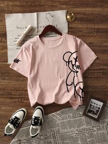 男士休闲百搭简约图案印花短袖T恤