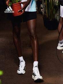 Adidas 阿迪达斯 Adizero Evo  轻便、缓震、耐用低帮跑鞋，男款，白色/黑色 - 黑與白 - 查看 6