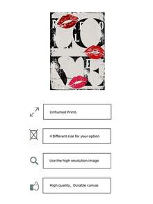 1 Stück rahmenloses modisches Liebeswandplakat, minimalistisches Typografie-Kuss-Poster, Y2K-ästhetische Raumdekoration, moderne Liebeszitatkunst, FunkyPosters, Schlafzimmerdekoration, Wanddrucke für Räume, Studentenwohnheim-Grundausstattung