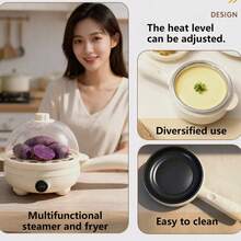 RAF Chảo điện, Bếp điện mini, Chảo rán nhà bếp, Phù hợp cho 1 đến 2 người, Chảo chống dính, Thích hợp để hấp, luộc, chiên trứng và nướng bít tết, Dụng cụ nhà bếp, Quà tặng ngày lễ. Khuyến mãi giảm giá sản phẩm mùa hè. - Xem 7