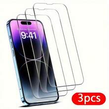 3pcs For IPhone 16 11 12 13 14 15 Pro Max Tempered Glass Film For IPhone X Xs Xr Protective Glass Film - Nhiều màu - Xem 1
